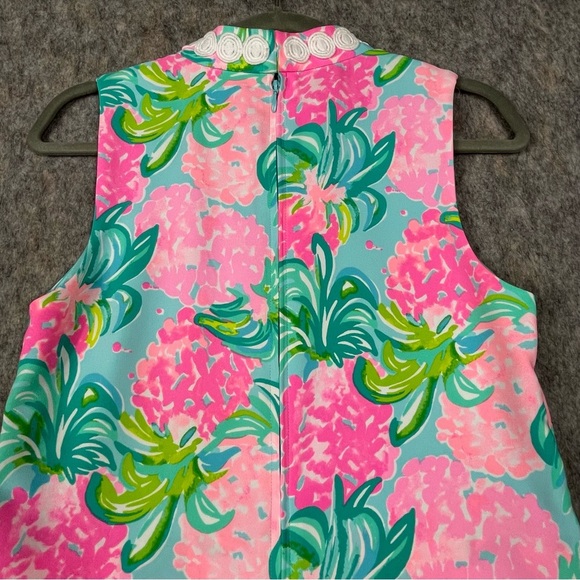 Lilly Pulitzer Jonna High Collar Classic Fresh Fun Beach Preppy Shift Romper - 8 - Picture 13 of 16